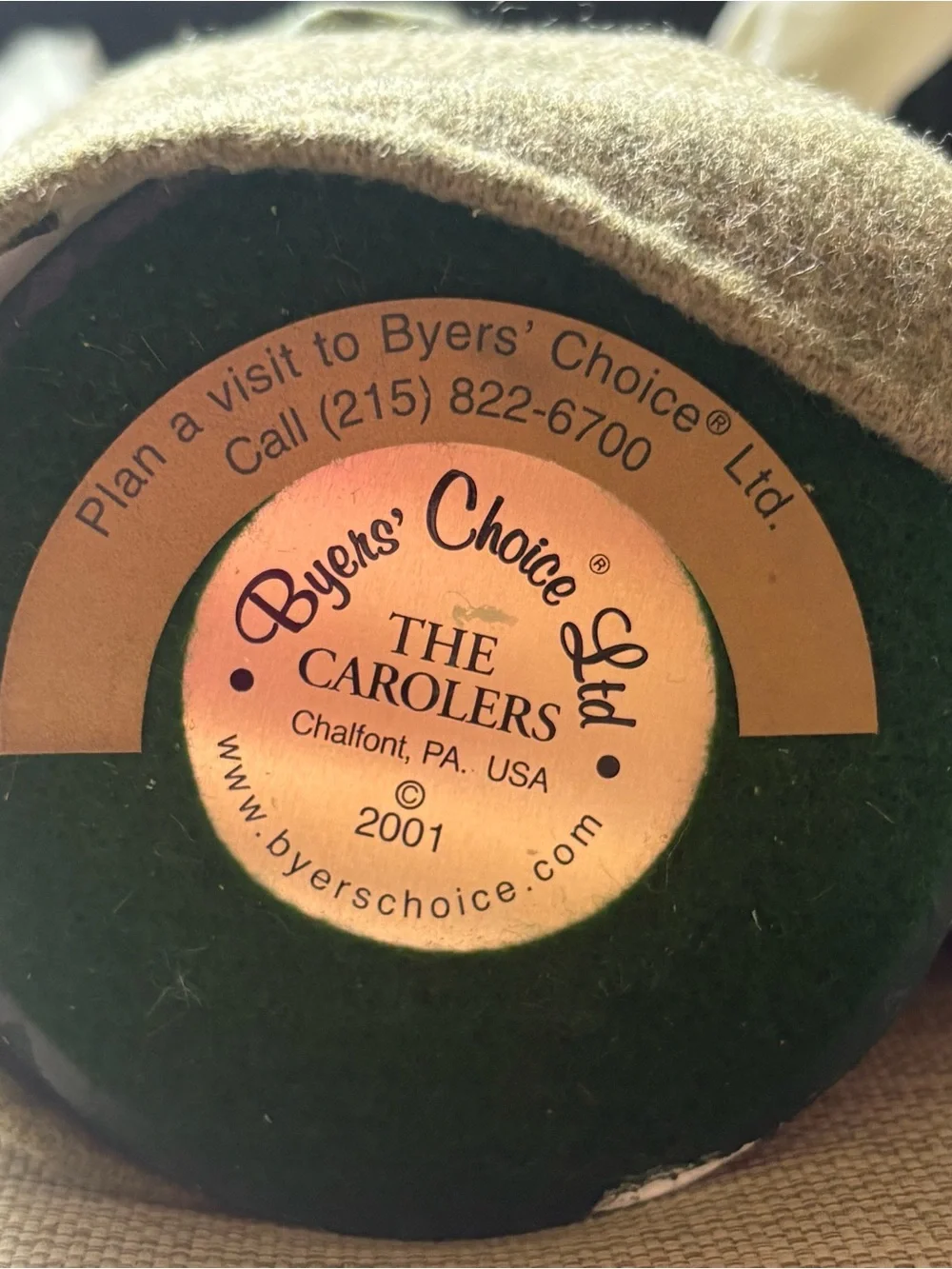2001 Byers Choice Caroler The Cries of London Woman Fish Monger Figure With Tag